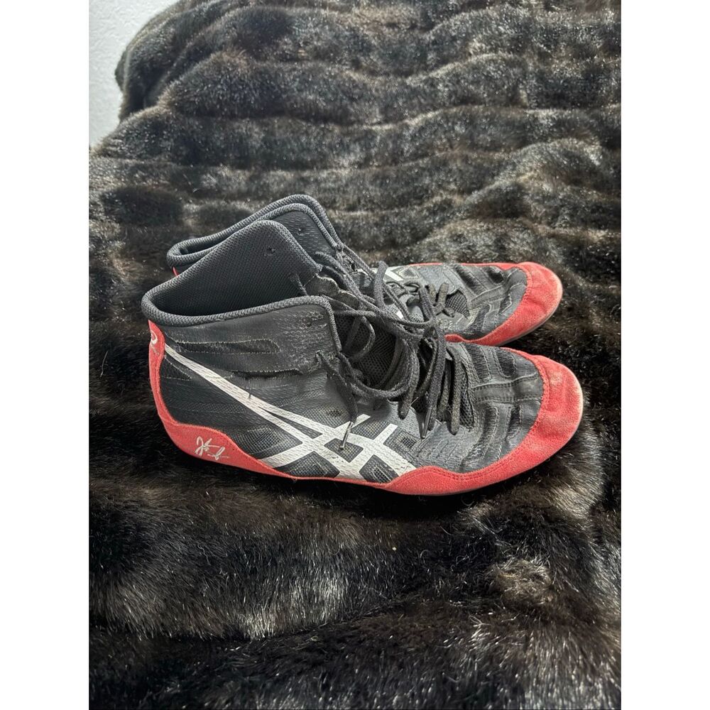 RARE Asics JB Elite V 2.0 Wrestling 11 J3A1Y Martial Arts MMA Box USA Red Blak